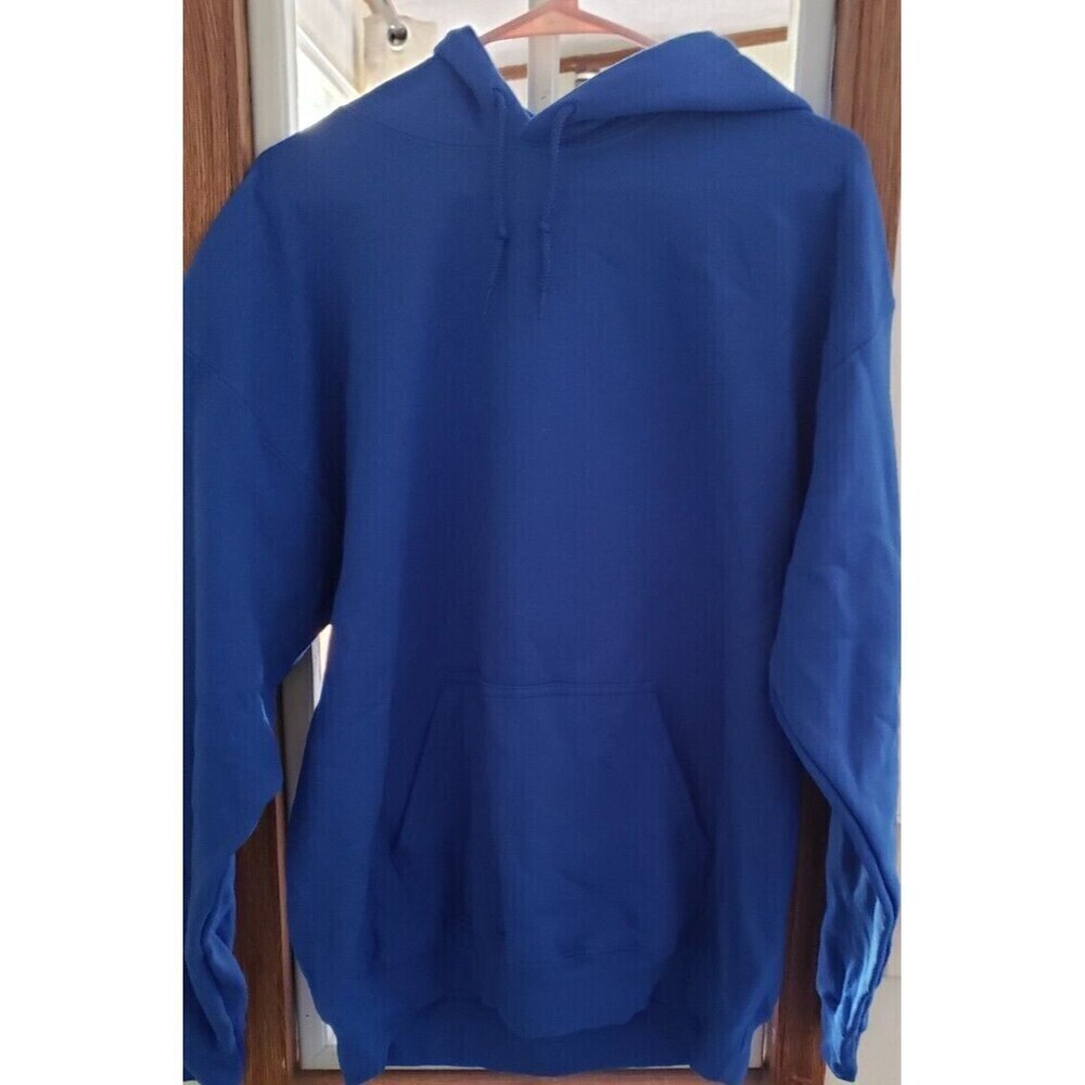 Hoodie Sweatshirt Size L Big Piece of my Heart Grandparents Memorial Royal Blue - Picture 2 of 5